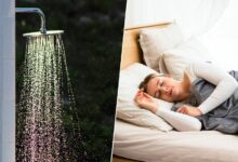 Ducha con agua fría y caliente para mejorar la calidad del sueño