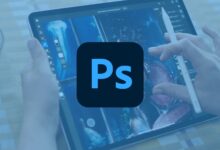 Pantalla de edición de imagen con herramientas de Adobe