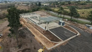 Imagen de la nueva dársena para camiones en Bajo Grande, Córdoba