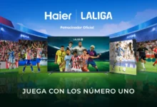 Imagen de un televisor Haier 2026 con pantalla QLED y sistema de sonido avanzado
