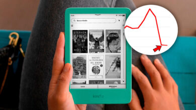 Imagen de un Kindle con una pantalla de alta resolución y una luz de lectura suave