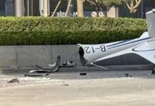 Avioneta estrellada contra la Torre Citic en Beijing