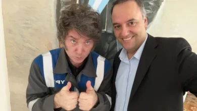 Javier Milei en una conferencia de prensa