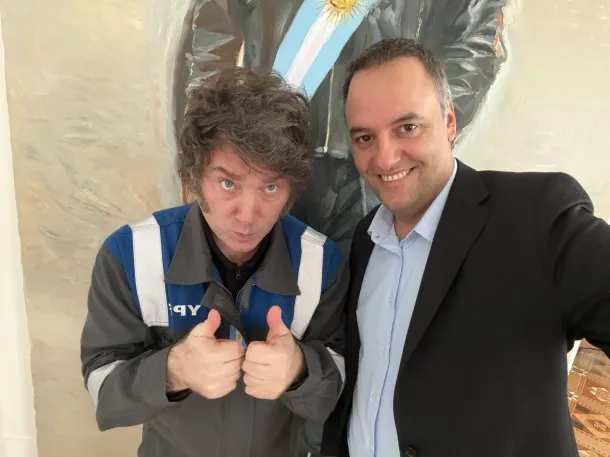 Javier Milei en una conferencia de prensa
