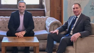 Imágenes de Diego Santilli y Javier Milei en una reunión en la Quinta de Olivos