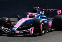 Franco Colapinto en el podio del Gran Premio de Barcelona