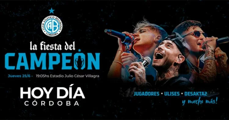 Imágenes de la Fiesta del Campeón de Belgrano