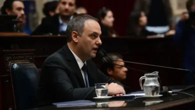 Manuel Adorni en una sesión de la Cámara de Diputados