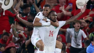 Jugadores de Marruecos celebran su victoria en el Mundial 2026