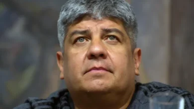 Pablo Moyano en una reunión sindical