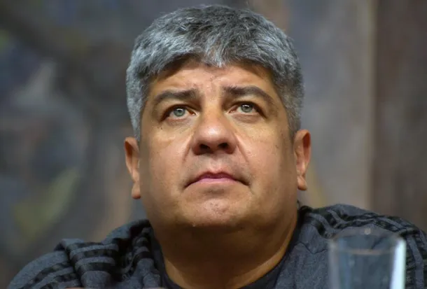 Pablo Moyano en una reunión sindical