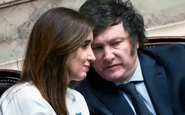 Milei y Villarruel en el Monumento a la Bandera en Rosario