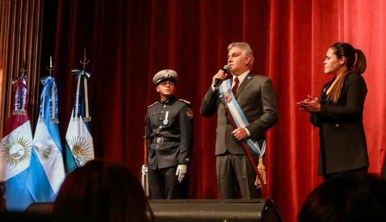 Desfile patrio en Río Cuarto