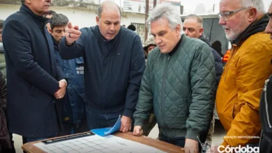 Imagen de obras de pavimentación y red cloacal en el barrio Villa Unión