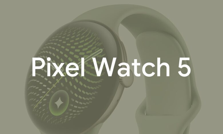 Imagen del Pixel Watch 5 con diferentes colores