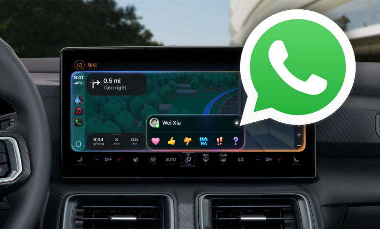 WhatsApp en CarPlay y Android Auto