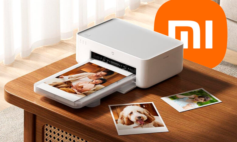 Impresora de fotos Xiaomi en acción