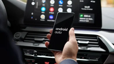 Widget de la barra de tareas en Android Auto