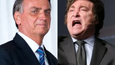 Javier Milei y Jair Bolsonaro en una reunión previa