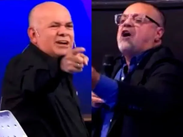 Caruso Lombardi y Aldo Leiva en 'A Dos Voces': un intercambio de insultos y acusaciones personales