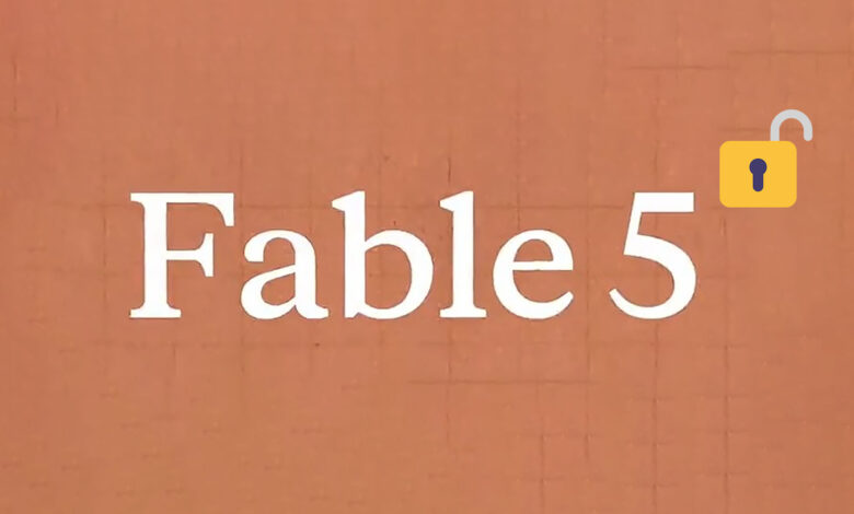 Imagen de Fable 5 con la leyenda "Ampliación de acceso a Fable 5"