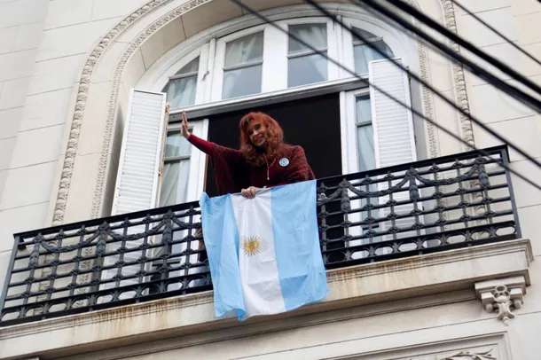 Cristina Kirchner en una conferencia de prensa