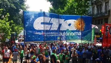 Trabajadores en una manifestación en defensa de sus derechos