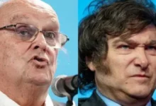 Imágenes de José de Mendiguren y Javier Milei en la política argentina
