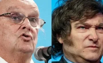Imágenes de José de Mendiguren y Javier Milei en la política argentina