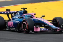Franco Colapinto en la pista de Fórmula 1