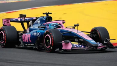 Franco Colapinto en la pista de Fórmula 1