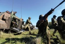 Miembros de las Fuerzas Armadas en una ceremonia oficial