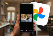 Pantalla de Google Fotos con el reflejo desactivado