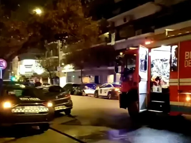 Incendio en Caballito: bomberos en acción