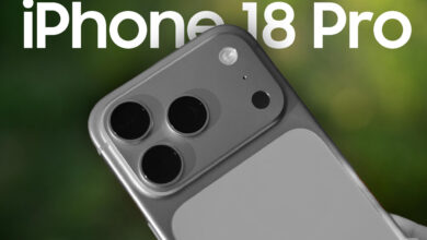 Imagen de un iPhone 18 con una lista de espera