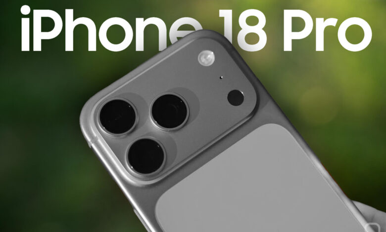 Imagen de un iPhone 18 con una lista de espera