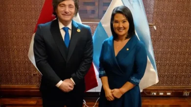 Milei y Fujimori durante la ceremonia de asunción