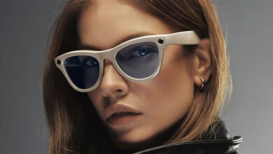 Gafas de Meta con función de grabación de audio continua y captura de fotos