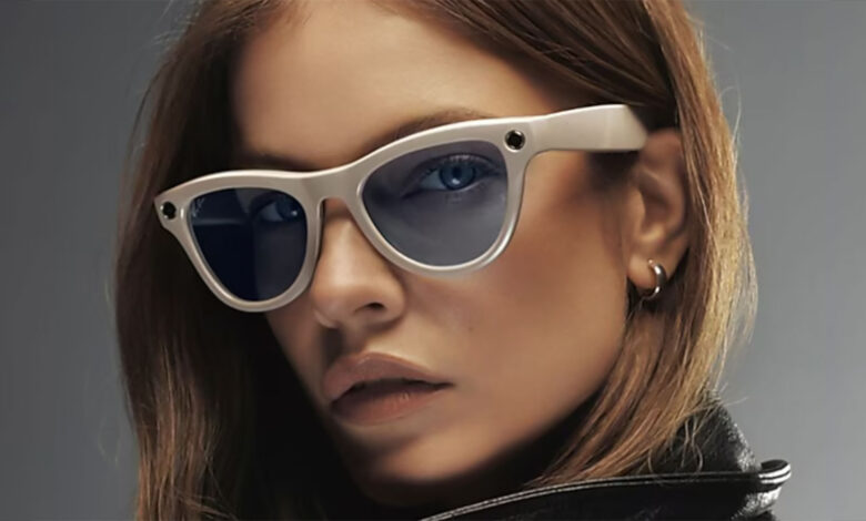 Gafas de Meta con función de grabación de audio continua y captura de fotos