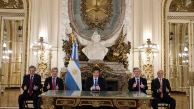 Javier Milei en la cadena nacional
