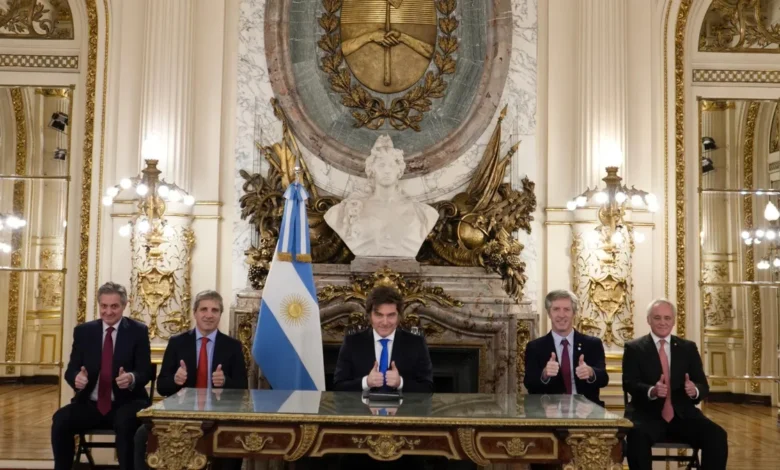 Javier Milei en la cadena nacional