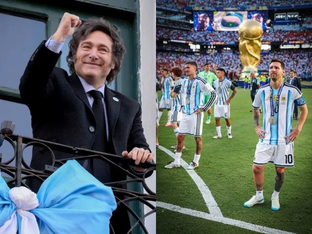 La Selección Argentina llega al aeropuerto internacional de Ezeiza.