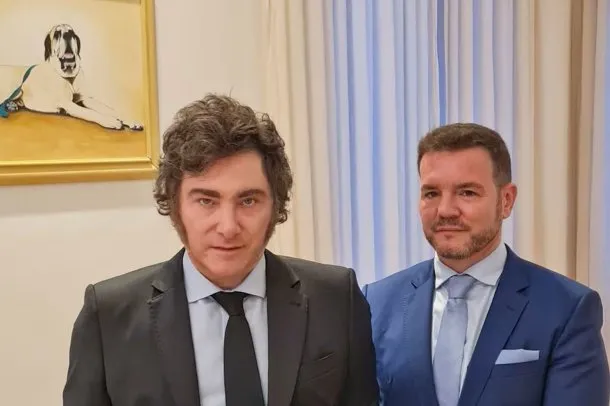 Javier Milei y Marcelo Nimo