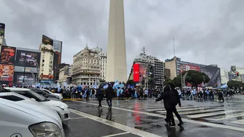 El Obelisco repleto de hinchas argentinos durante la final del Mundial 2026