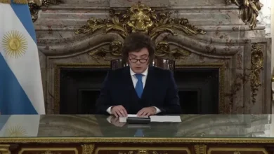 Imagen del presidente Javier Milei anunciando la reforma del Banco Central