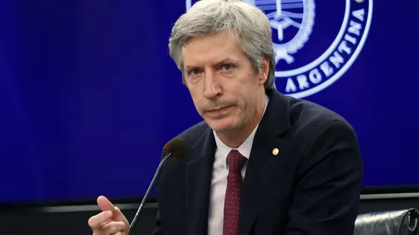Presidente Javier Milei en una reunión con autoridades del BCRA