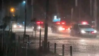 Imagen de tormenta en el Área Metropolitana de Buenos Aires