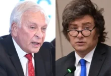 Imagen del presidente Javier Milei y el juez Víctor Arturo Pesino