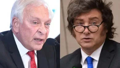 Imagen del presidente Javier Milei y el juez Víctor Arturo Pesino