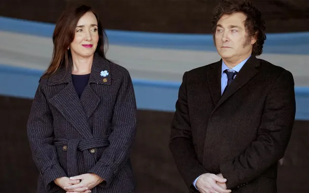 Milei y Villarruel en un acto oficial